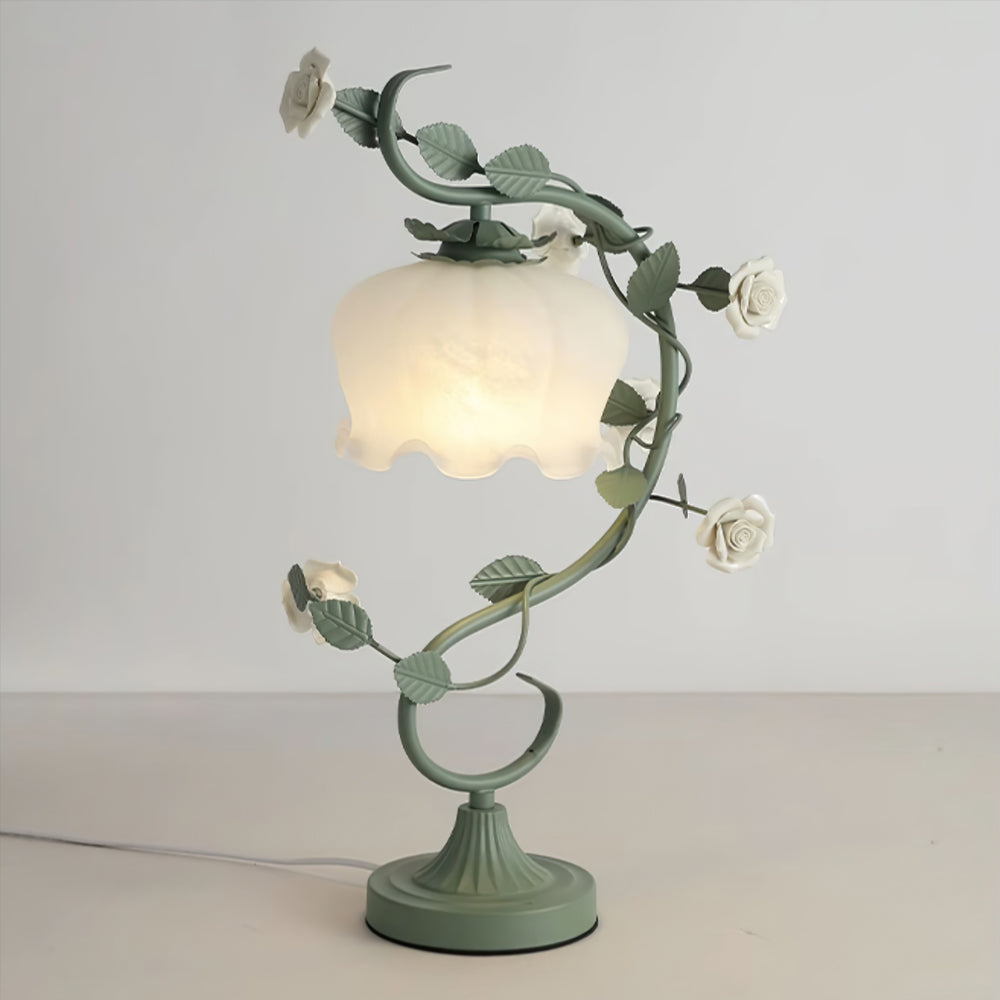 Isolde – Antique Flower Motif LED Table Lamp