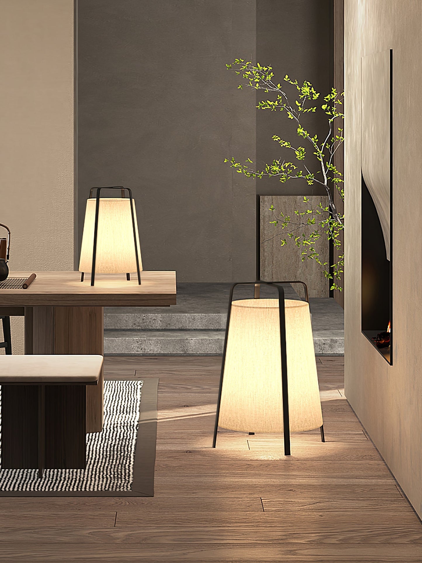 Emiko – LED Table Lamp with Stylish Oriental Design