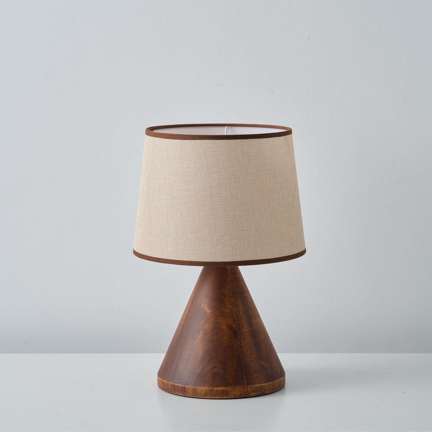 Isla – Elegant Wooden Base and Fabric Shade Table Lamp