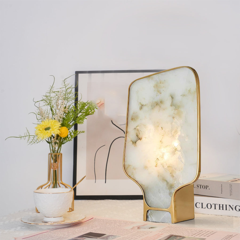 Lucia – Alabaster Table Lamp with Elegant Classic Design