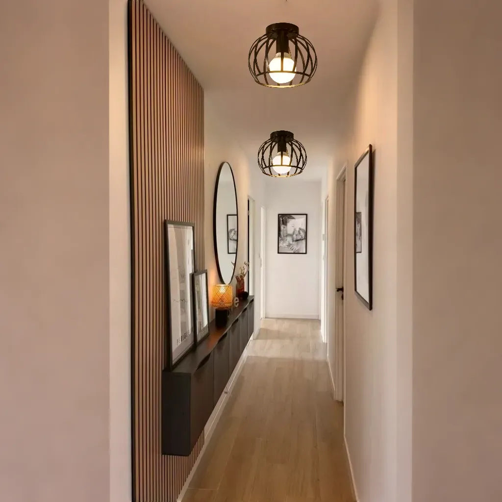 Ferrosen – Black & Gold Industrial Ceiling Light