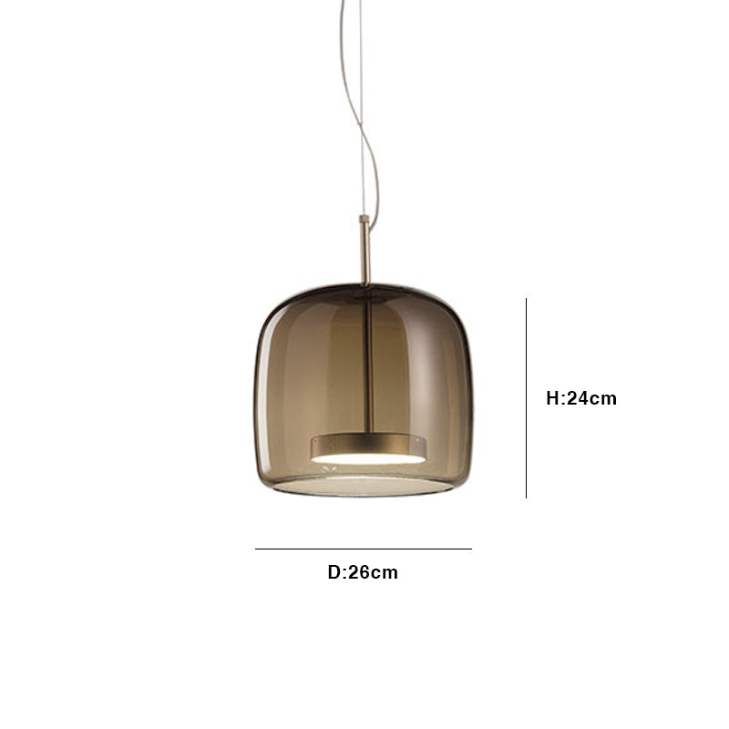 Aura Pendant – Elegant Glass LED Hanging Lamp for Modern Interiors