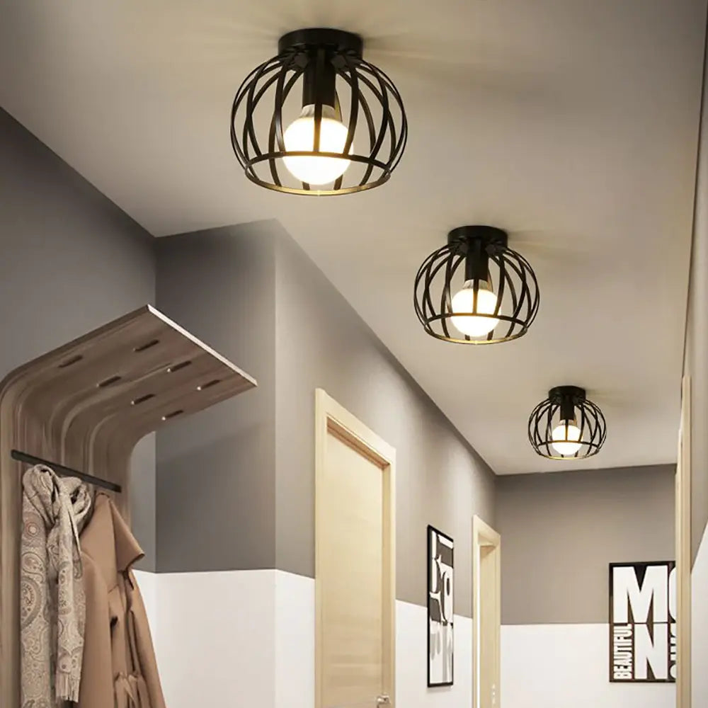 Ferrosen – Black & Gold Industrial Ceiling Light