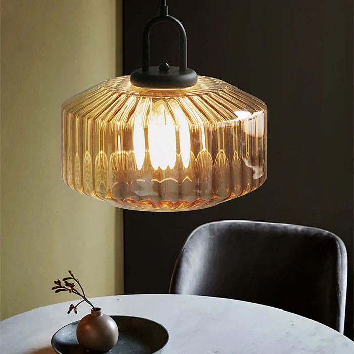 Belle – Retro Glass Loft Pendant Light with LED