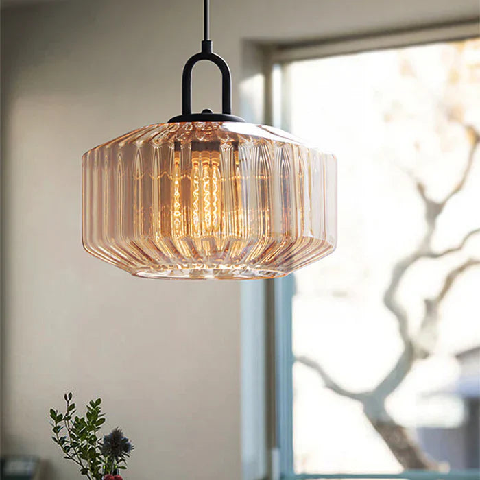 Belle – Retro Glass Loft Pendant Light with LED