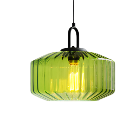 Belle – Retro Glass Loft Pendant Light with LED