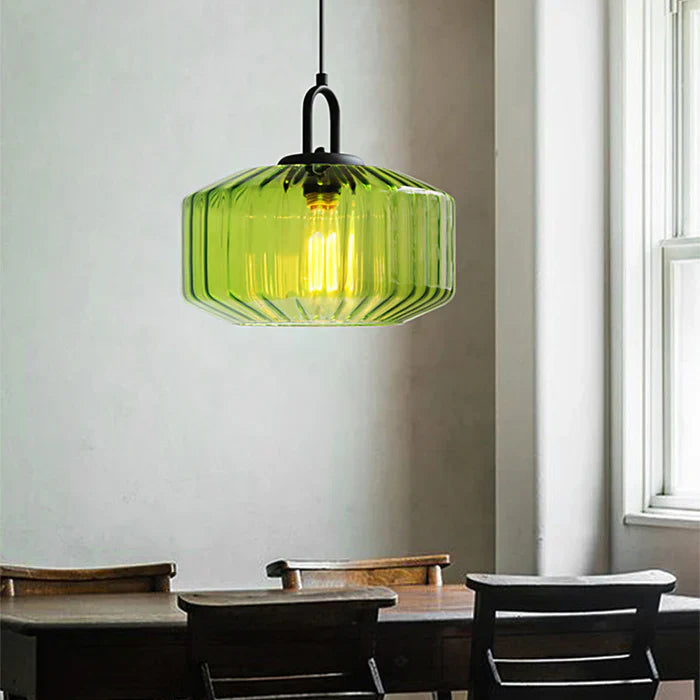 Belle – Retro Glass Loft Pendant Light with LED