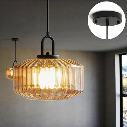Belle – Retro Glass Loft Pendant Light with LED