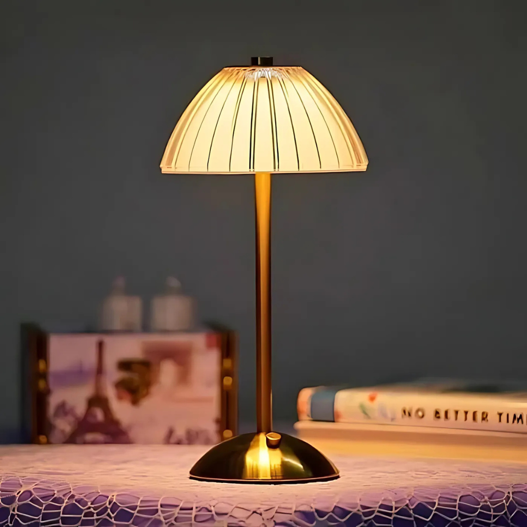 Virelia – Wireless LED Table Lamp with Crystal-Effect Glow