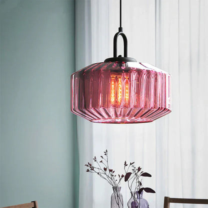 Belle – Retro Glass Loft Pendant Light with LED