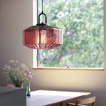 Belle – Retro Glass Loft Pendant Light with LED