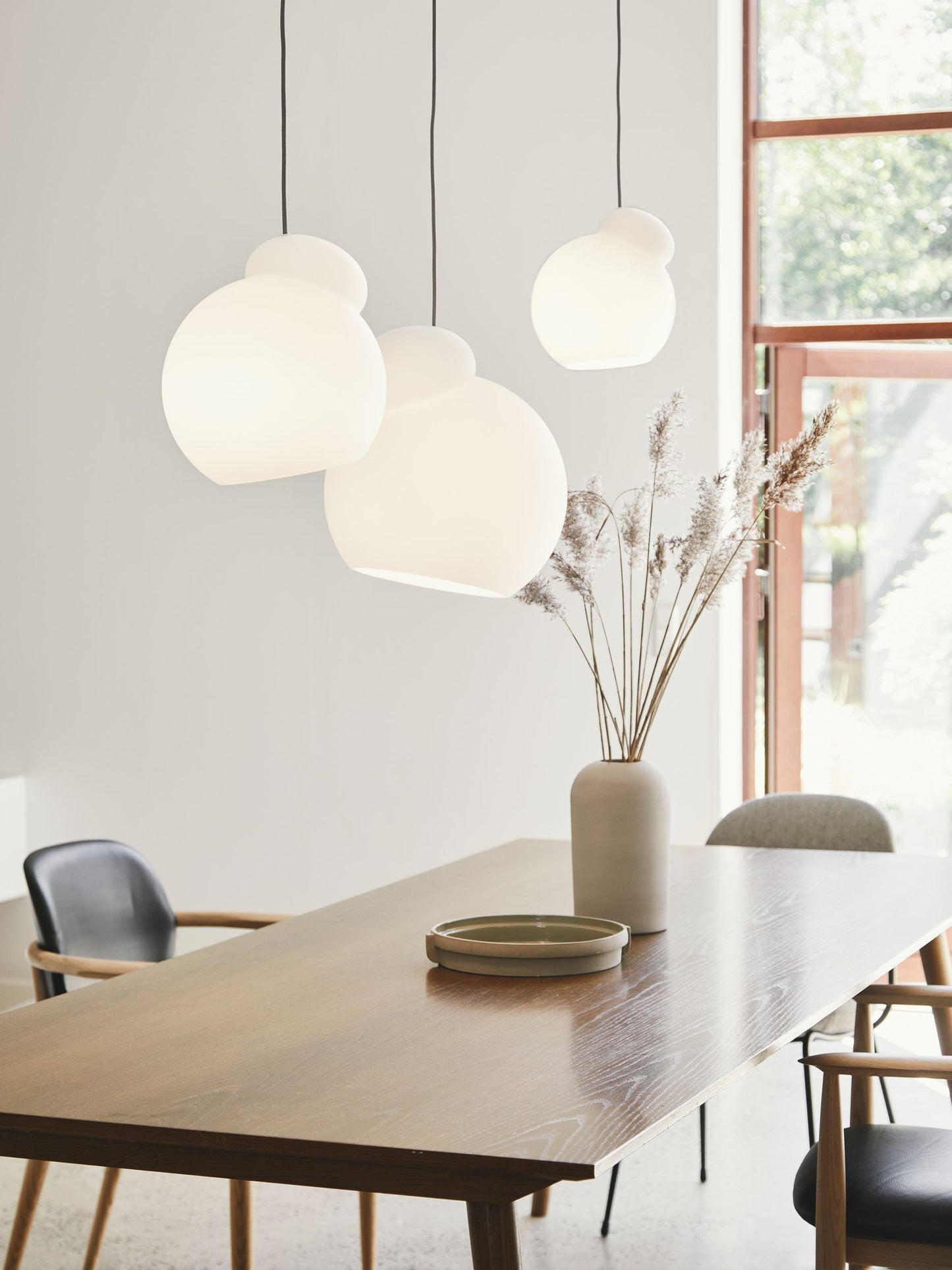 Breeze - Elegant Opal White Glass Pendant Light