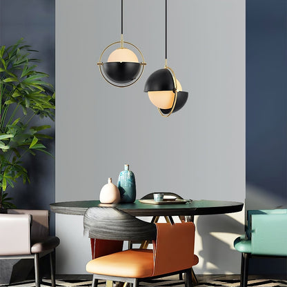 Aria - Adjustable Pendant Light with Playful Lampshade and Customizable Brightness