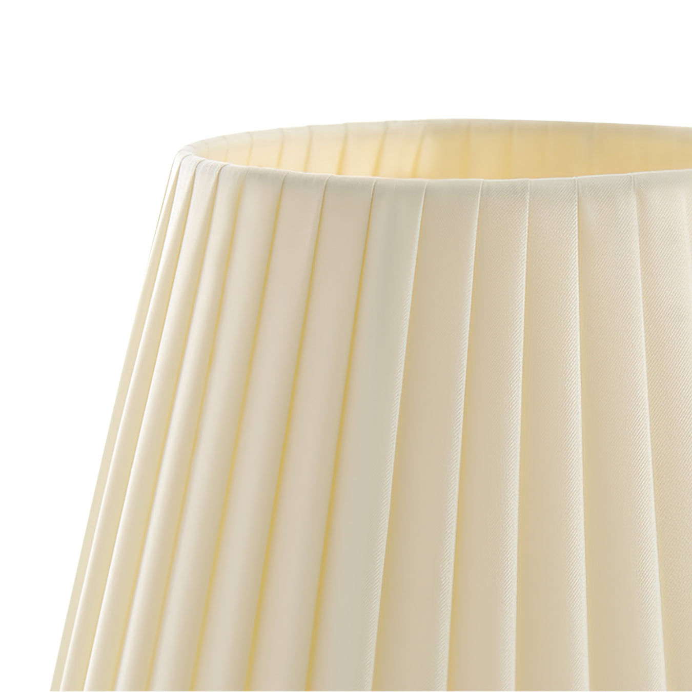 Ember – Metal and Fabric Table Lamp with Yellow Pleated Shade