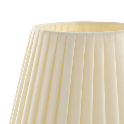 Ember – Metal and Fabric Table Lamp with Yellow Pleated Shade
