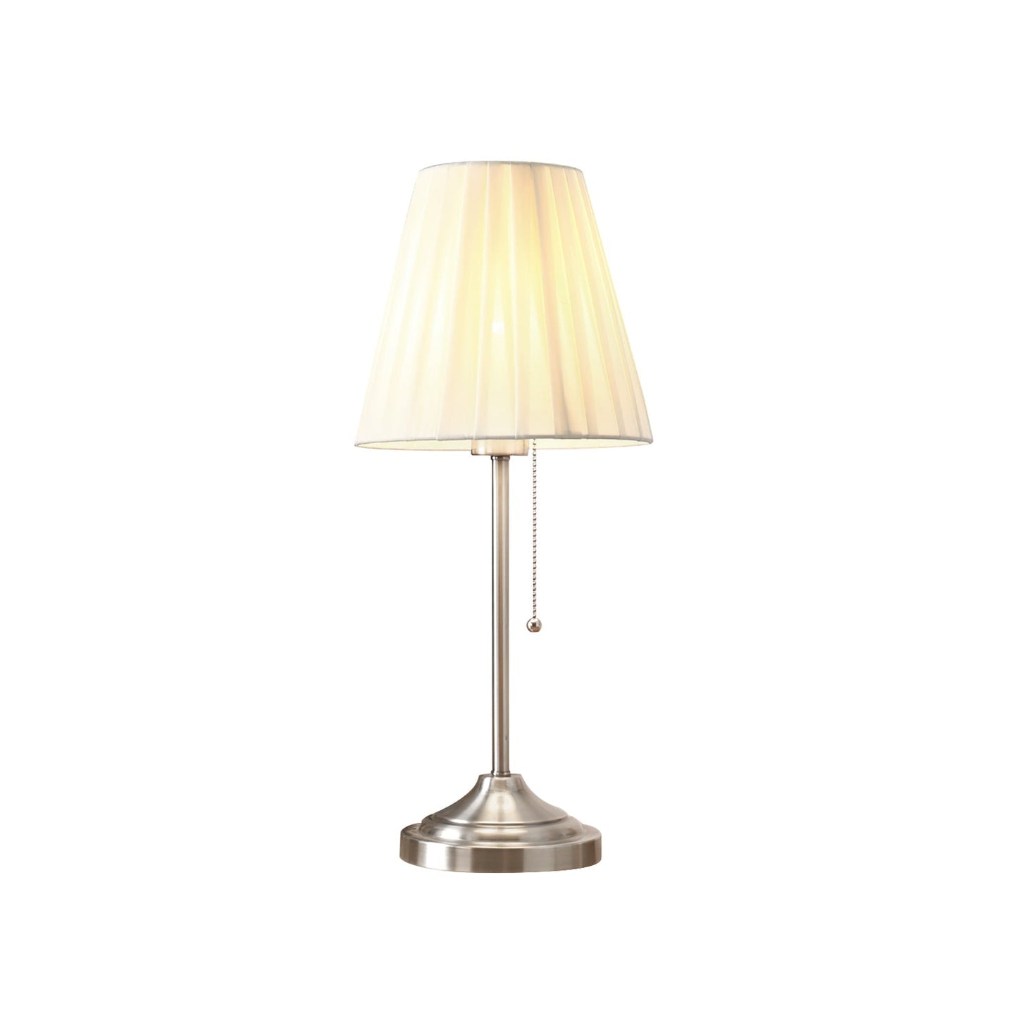 Ember – Metal and Fabric Table Lamp with Yellow Pleated Shade