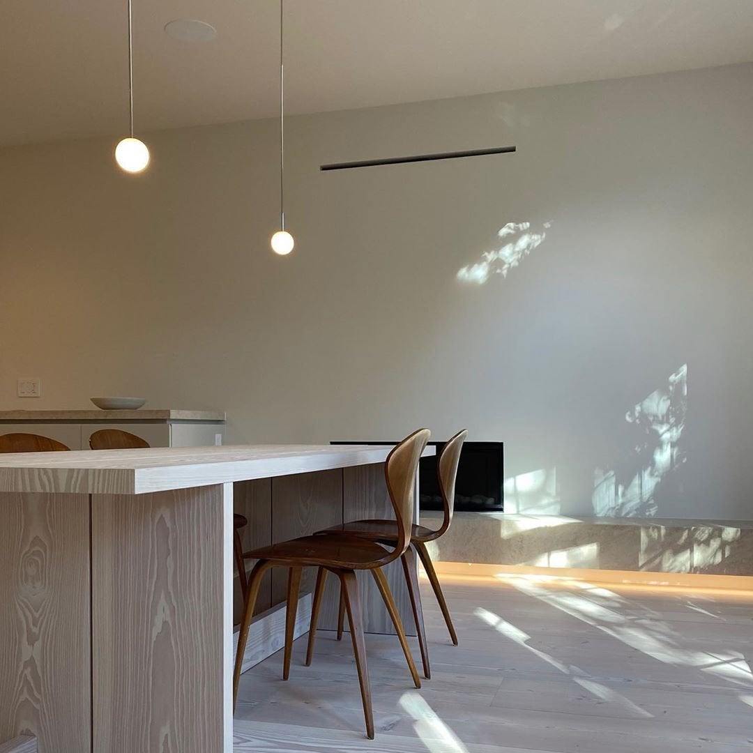 Opalux - Spherical Glass Pendant Light with Brass Arm