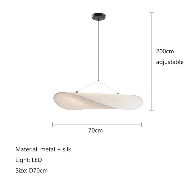 Brisa – Handmade Silk Pendant Light with Artistic Elegance