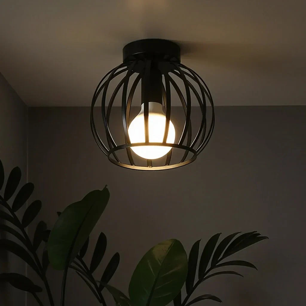 Ferrosen – Black &amp; Gold Industrial Ceiling Light