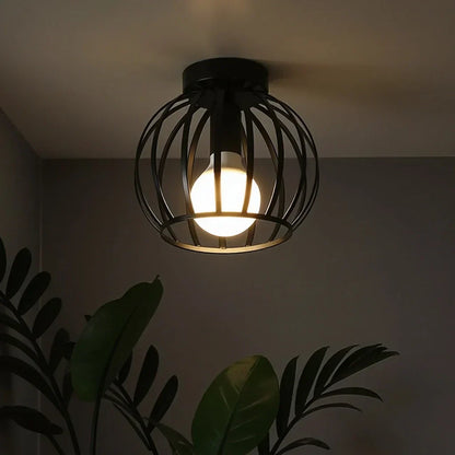 Ferrosen – Black &amp; Gold Industrial Ceiling Light