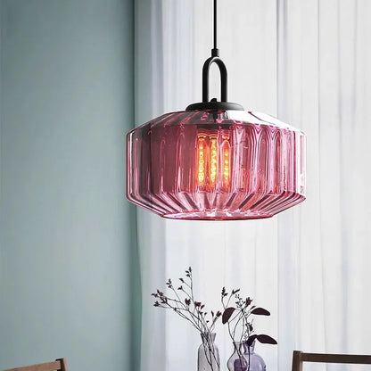 Belle – Retro Glass Loft Pendant Light with LED