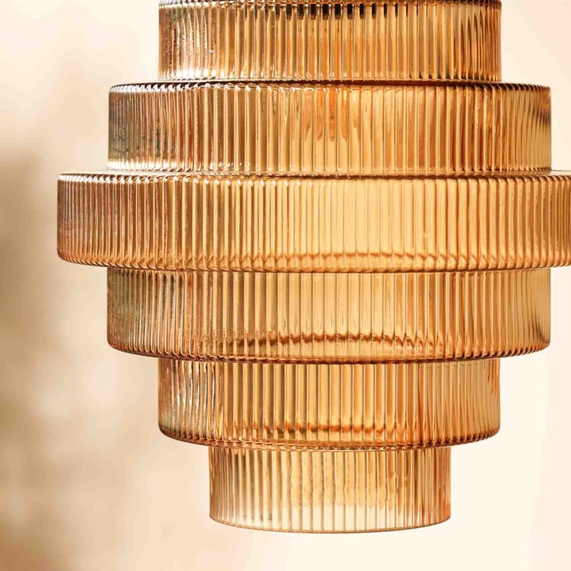 Vero – Brass & Glass Bottle-Shaped Pendant Lamp with Vintage Charm